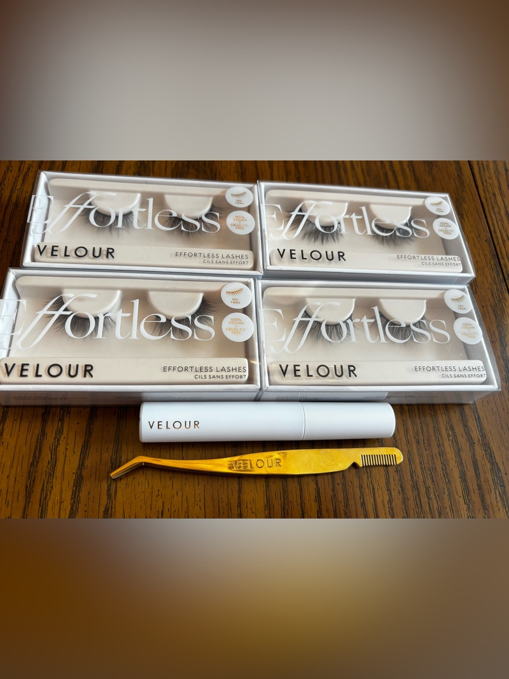 Velour Effortless Lashes - Black False Eyelashes (4 Pack)